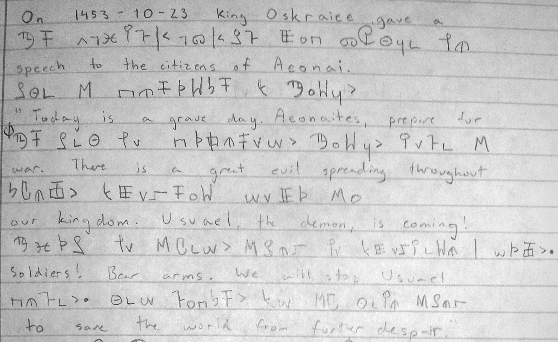 I even wrote a story for the thing, how crazy is that?