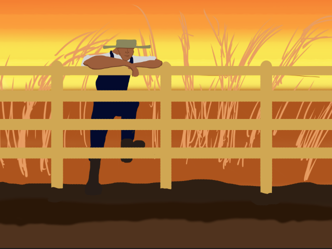 Kelsi at her farm