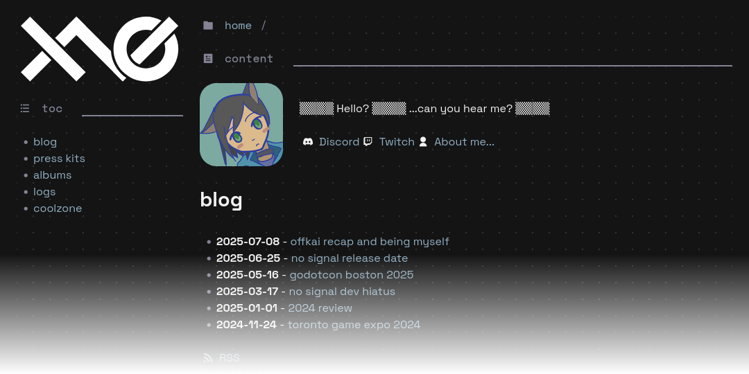 a screenshot of the new website layout